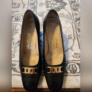 Salvatore Ferragamo Pumps BRW Leather women size 6